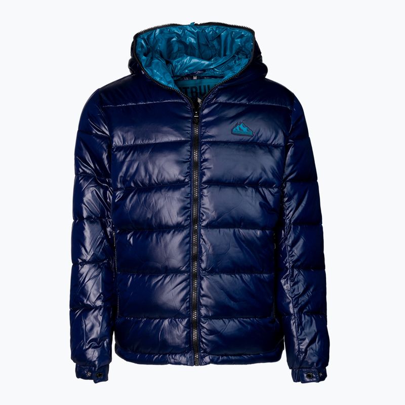 Pitbull West Coast Uomo Piumino trapuntato con cappuccio Shine navy scuro
