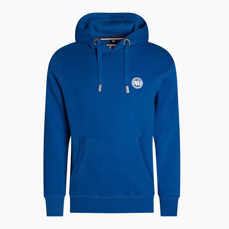 Felpa da uomo Pitbull West Coast con logo piccolo e cappuccio blu reale