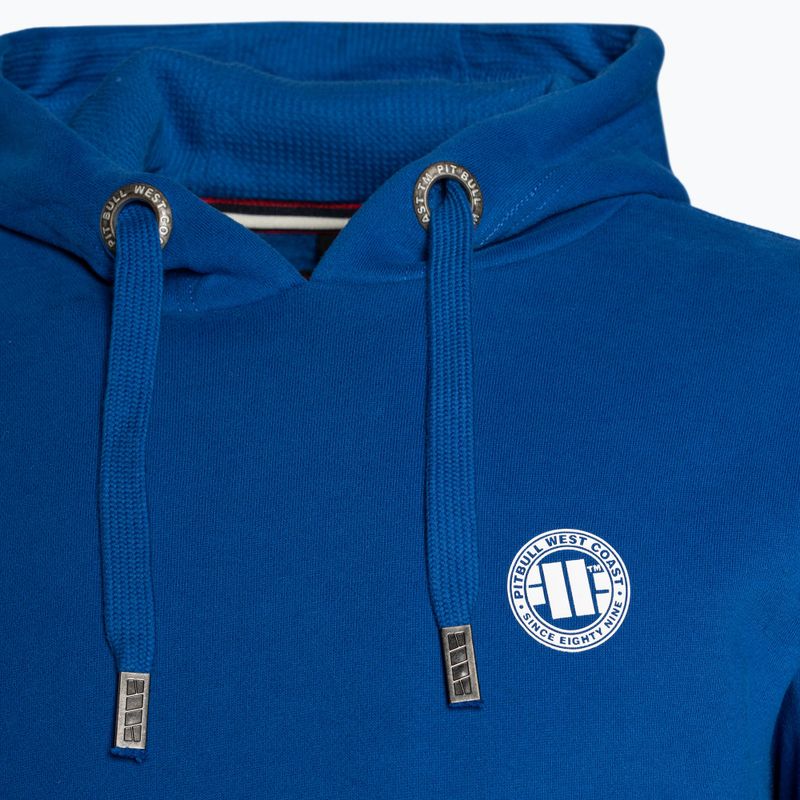 Felpa da uomo Pitbull West Coast con logo piccolo e cappuccio blu reale 3