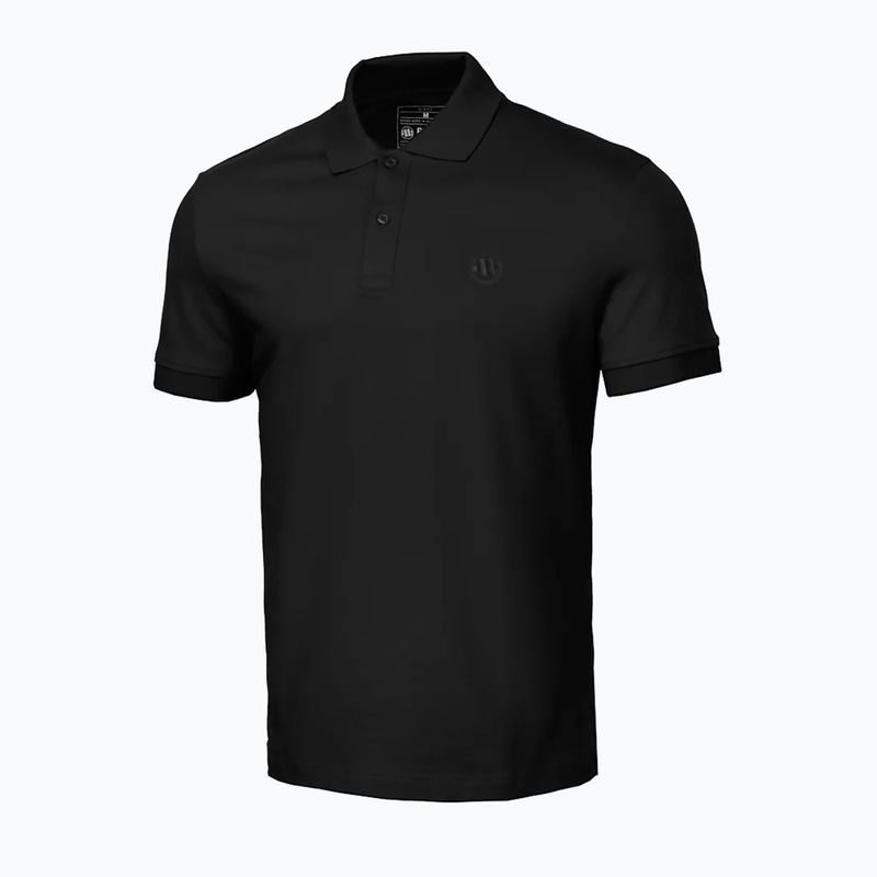 Maglia Polo Pitbull West Coast Uomo Logo Piccolo 210 GSM nero