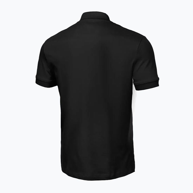 Maglia Polo Pitbull West Coast Uomo Logo Piccolo 210 GSM nero 2