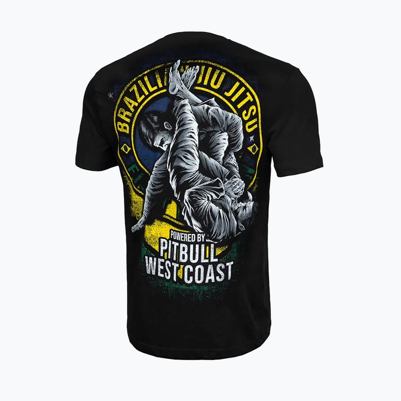 Maglietta Pitbull West Coast Brazilian Jiu Jitsu uomo nero 2