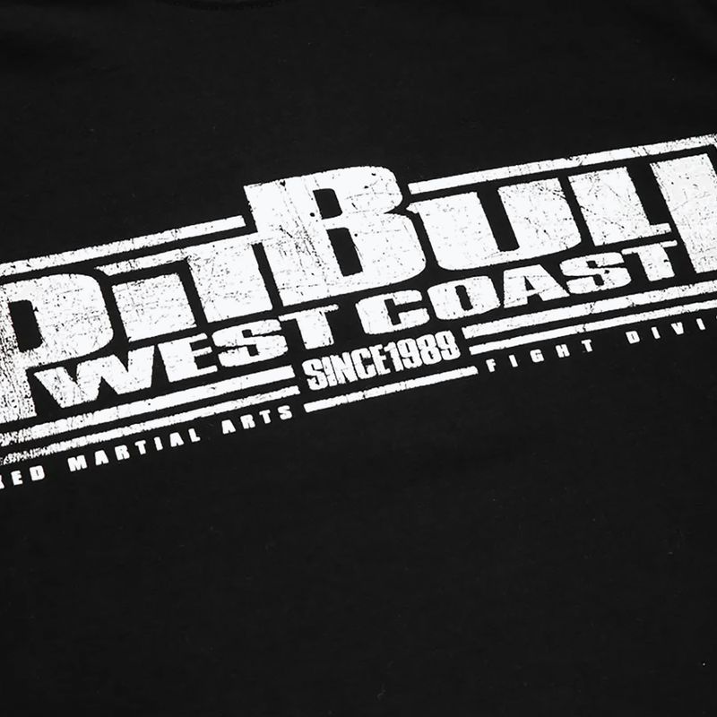 Maglietta Pitbull West Coast Brazilian Jiu Jitsu uomo nero 3