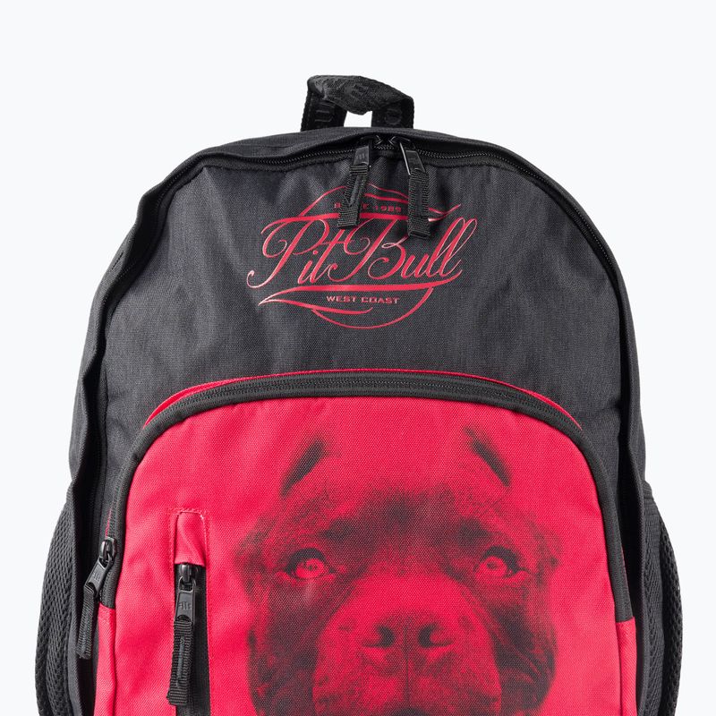 Zaino Pitbull West Coast da uomo Pitbull Ir 28 l nero/rosso 4
