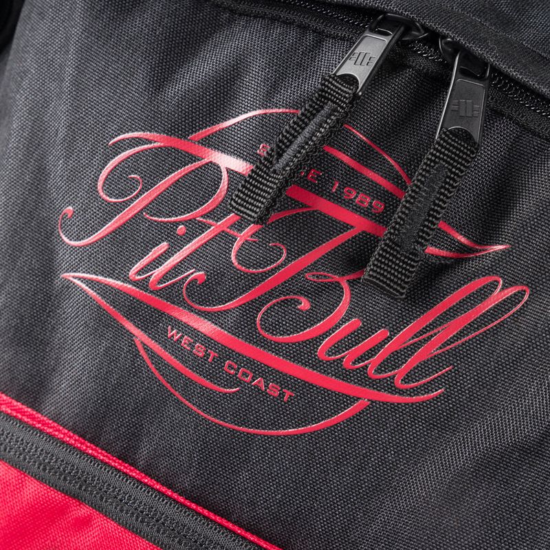 Zaino Pitbull West Coast da uomo Pitbull Ir 28 l nero/rosso 5
