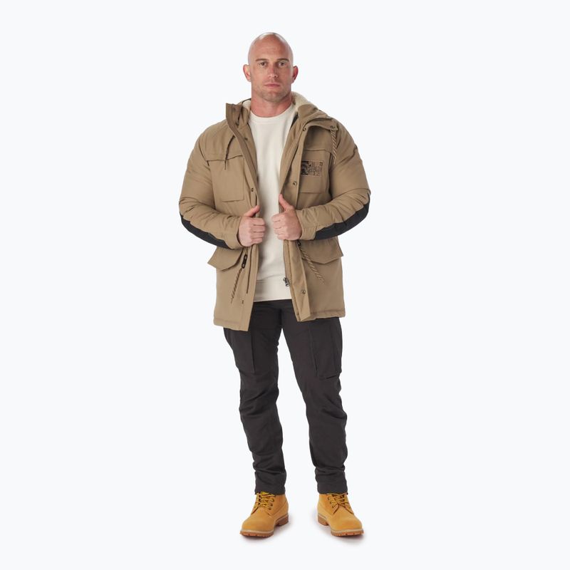 Pitbull West Coast giacca invernale da uomo Gunner Hooded Parka sabbia scuro 2