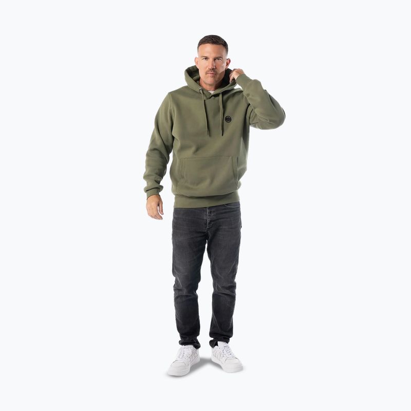Felpa uomo Pitbull Small Logo Hooded olive 2