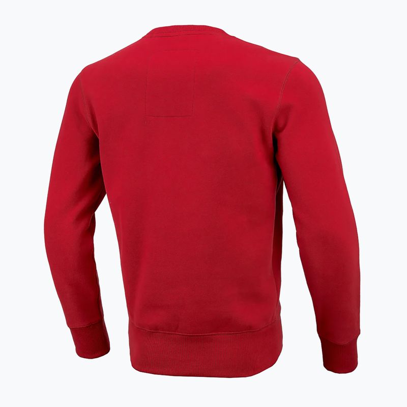 Felpa uomo Pitbull West Coast Crewneck Hilltop Terry Group rosso 2