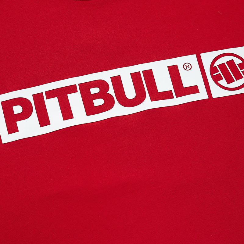 Felpa uomo Pitbull West Coast Crewneck Hilltop Terry Group rosso 4
