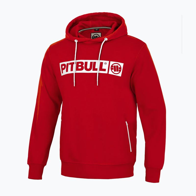 Pitbull West Coast Uomo con cappuccio Hilltop Terry Group rosso 3
