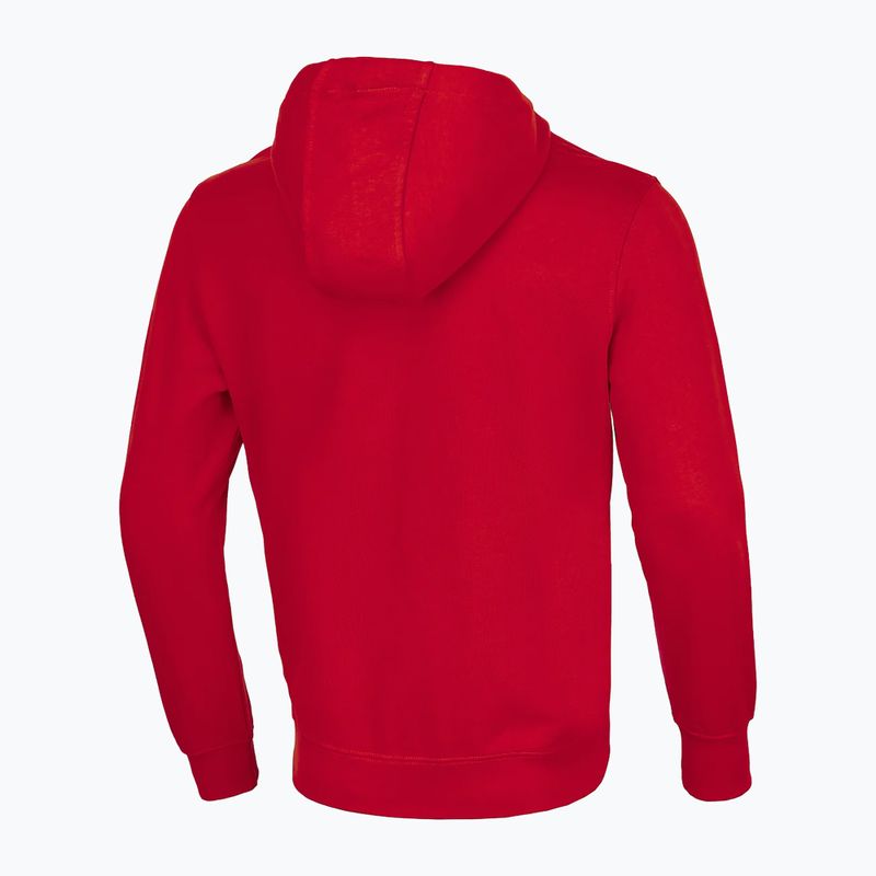Pitbull West Coast Uomo con cappuccio Hilltop Terry Group rosso 4
