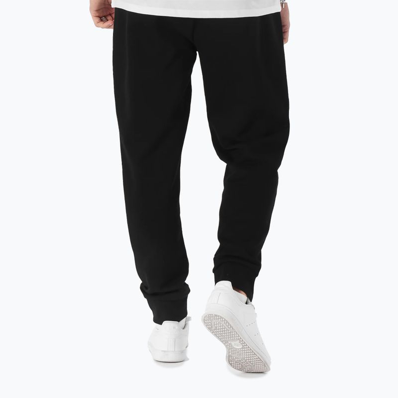 Pantaloni da ginnastica Pitbull West Coast da uomo Gruppo Terry logo piccolo nero 2