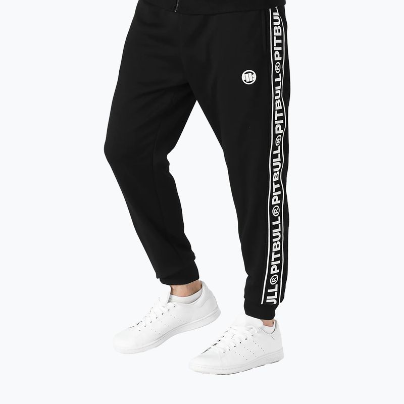 Pitbull West Coast Trackpants da uomo Tape Logo Terry Group nero