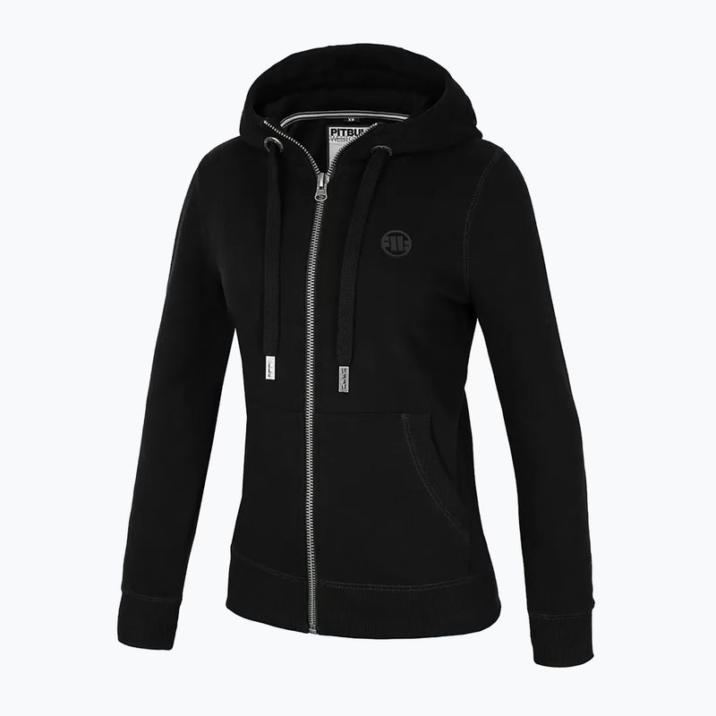 Felpa da donna Pitbull West Coast Zip Hilltop con cappuccio nero 4
