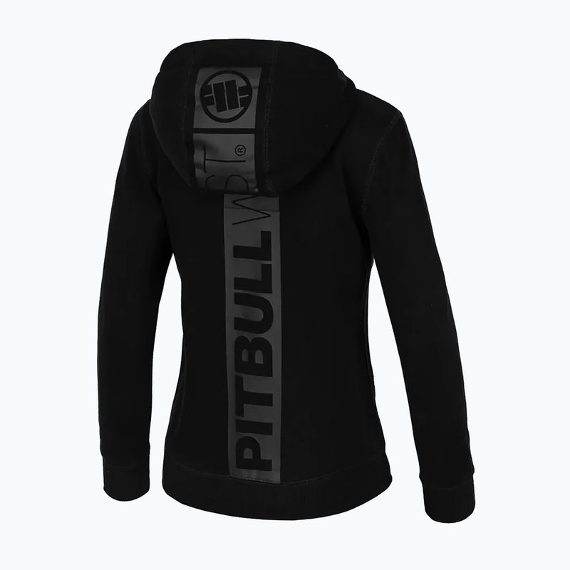 Felpa da donna Pitbull West Coast Zip Hilltop con cappuccio nero 5