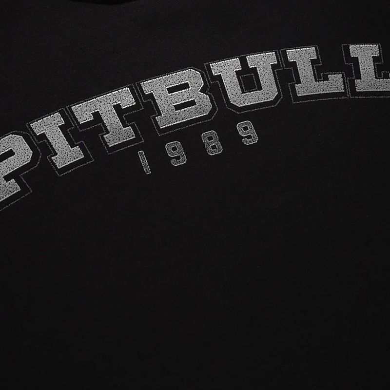 Felpa da uomo Pitbull West Coast Born In 1989, nero, girocollo 4