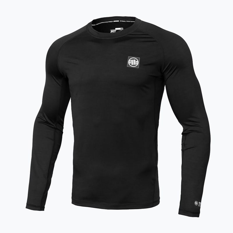 Pitbull West Coast Performance Small Logo Rashguard da uomo a maniche lunghe nero 6