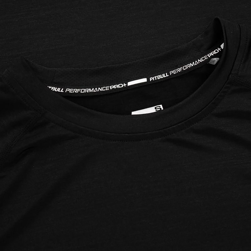 Pitbull West Coast Performance Small Logo Rashguard da uomo a maniche lunghe nero 8