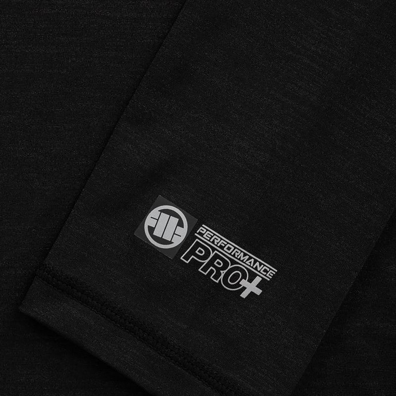 Pitbull West Coast Performance Small Logo Rashguard da uomo a maniche lunghe nero 10