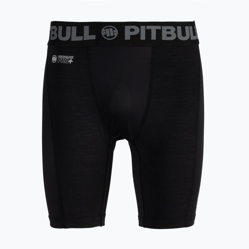 Pantaloncini Pitbull West Coast Performance Compression da uomo, nero