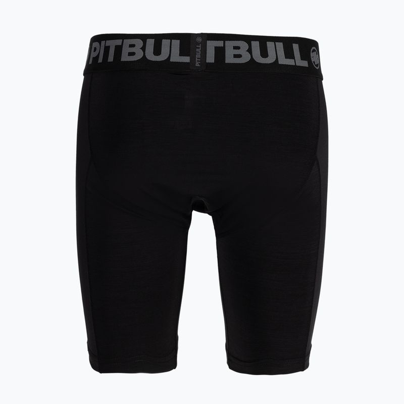 Pantaloncini Pitbull West Coast Performance Compression da uomo, nero 2