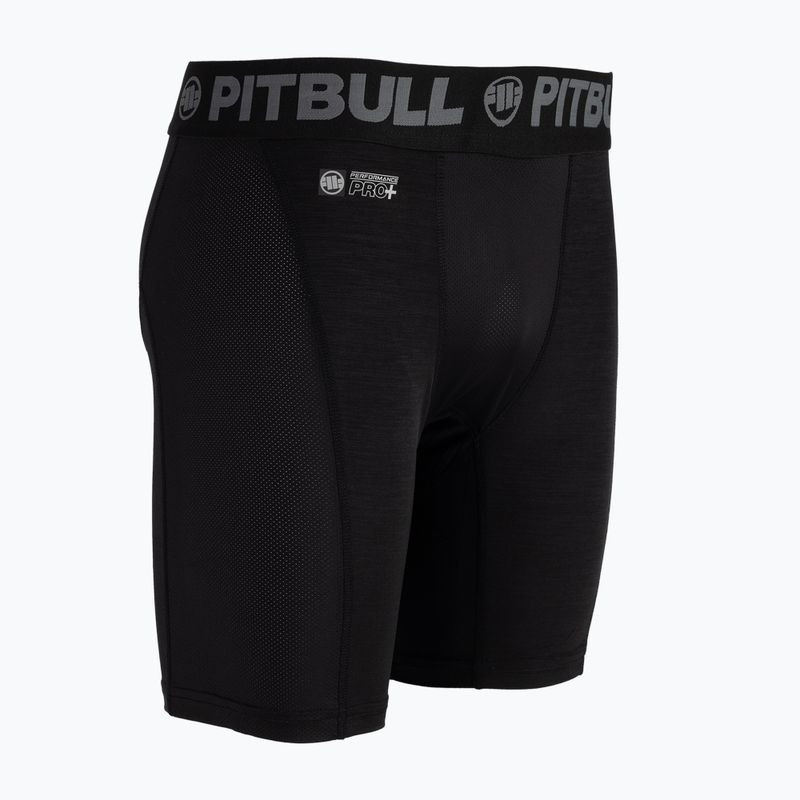 Pantaloncini Pitbull West Coast Performance Compression da uomo, nero 3