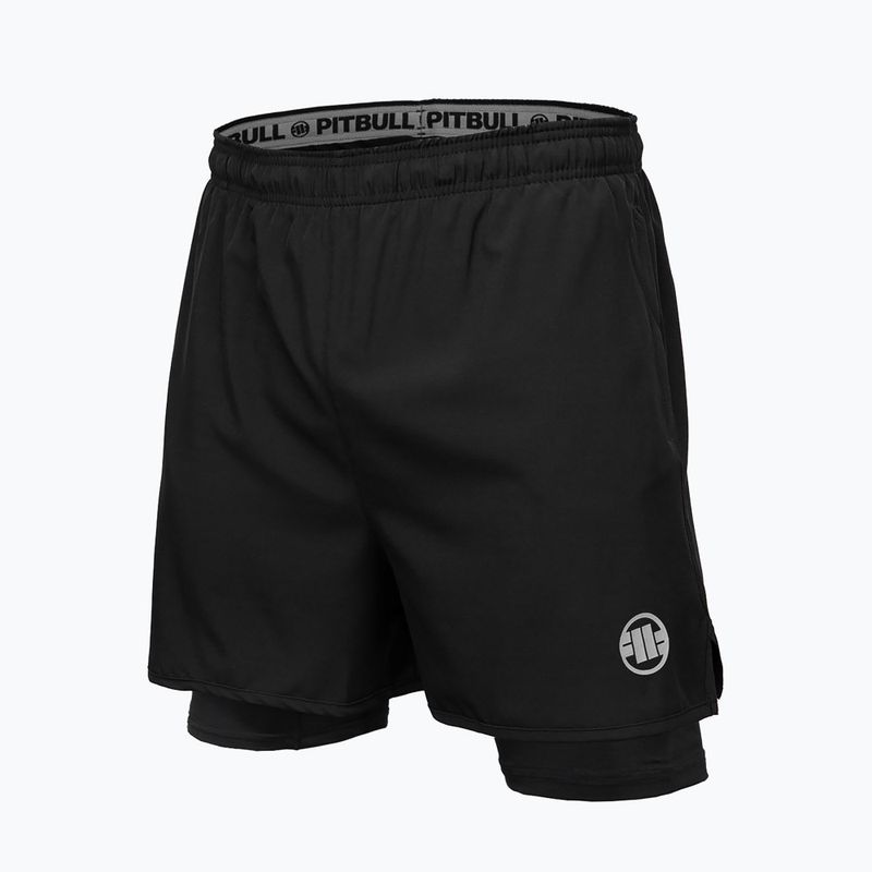 Pantaloncini da allenamento Pitbull West Coast Performance Mesh 2 neri da uomo 6