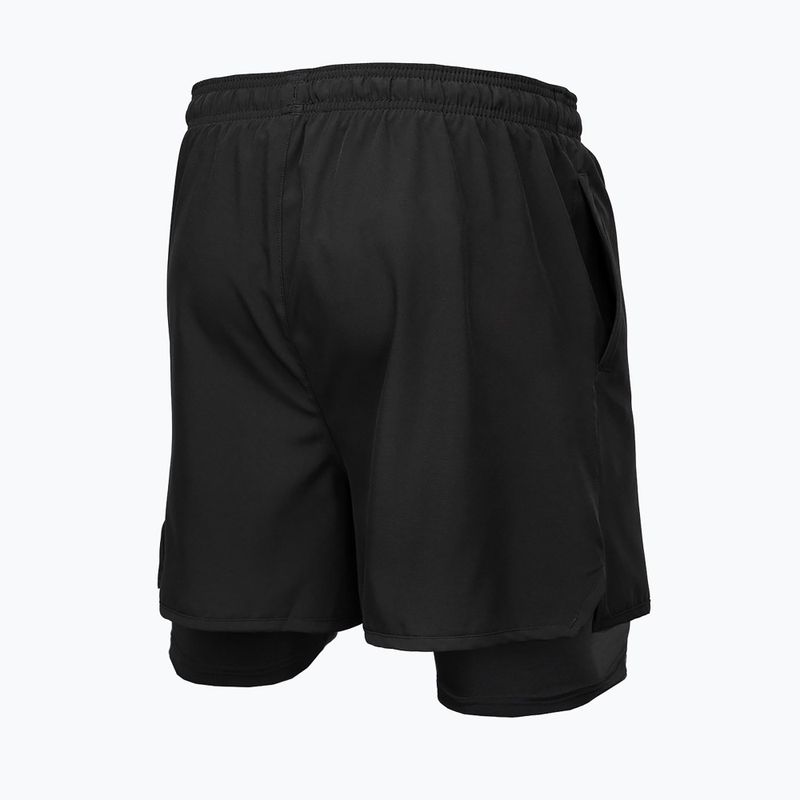 Pantaloncini da allenamento Pitbull West Coast Performance Mesh 2 neri da uomo 7