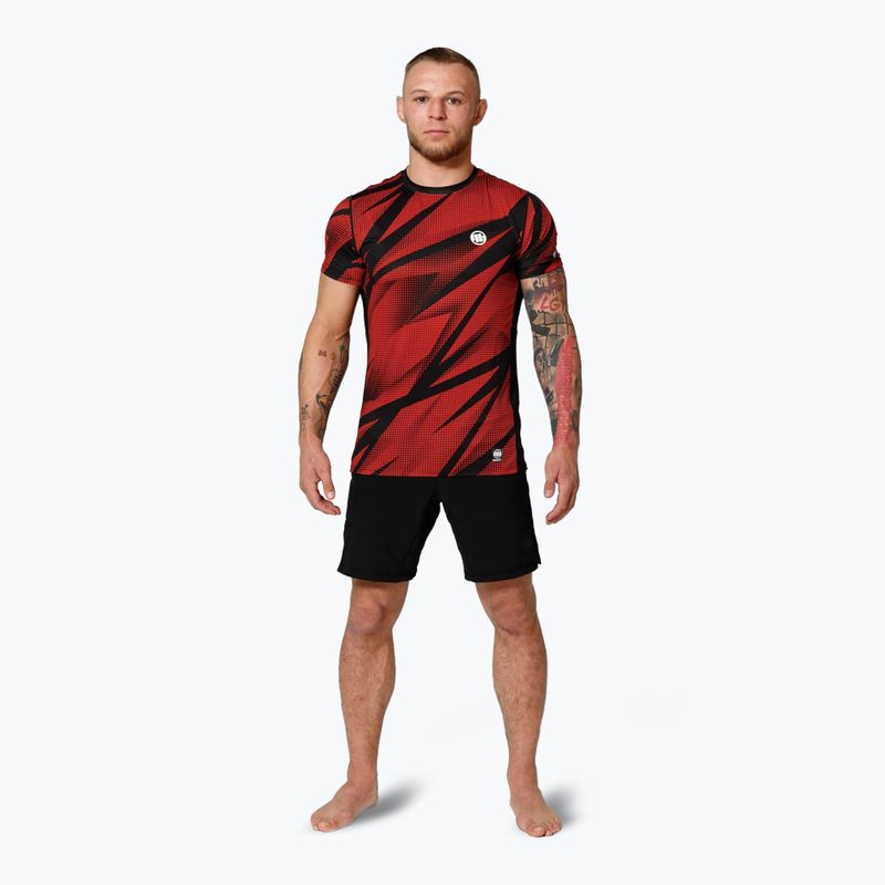 Maglietta da allenamento Pitbull Mesh Performance Pro Plus Dot Camo II da uomo, rosso 2