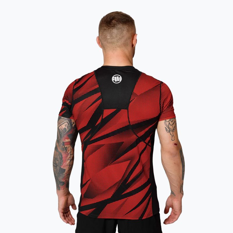 Maglietta da allenamento Pitbull Mesh Performance Pro Plus Dot Camo II da uomo, rosso 3