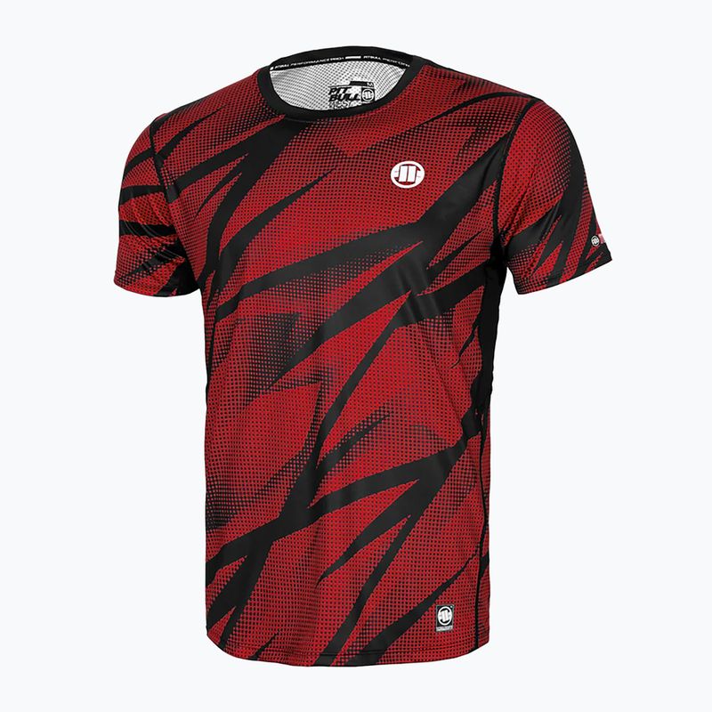 Maglietta da allenamento Pitbull Mesh Performance Pro Plus Dot Camo II da uomo, rosso 4