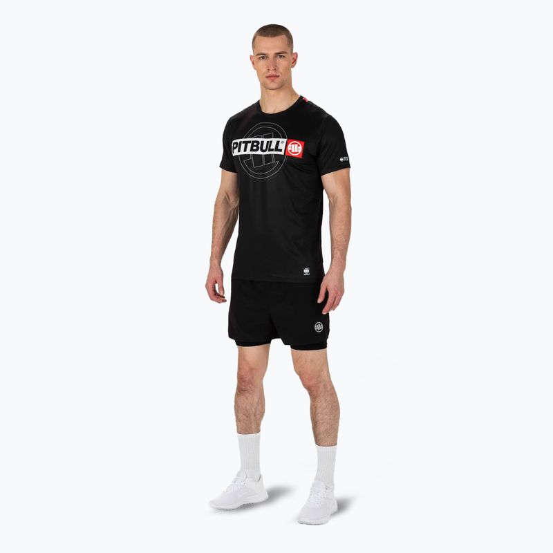 Maglietta da allenamento Pitbull Mesh Performance Pro Plus Hilltop Sports da uomo, nero 2