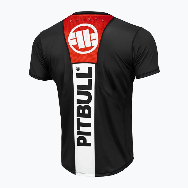 Maglietta da allenamento Pitbull Mesh Performance Pro Plus Hilltop Sports da uomo, nero 8