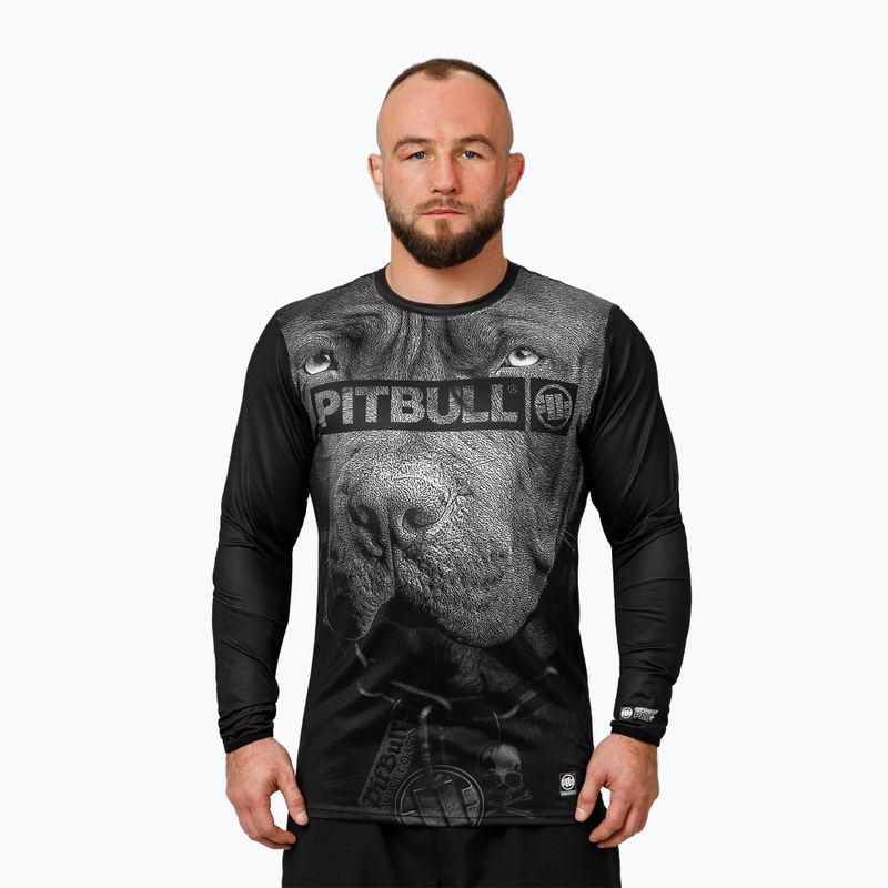 Pitbull Mesh Performance Pro Plus Training Longsleeve Uomo Nato nel 1989 nero