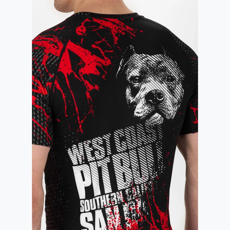 Pitbull West Coast Blood Dog 2 Rashguard nero da uomo 4