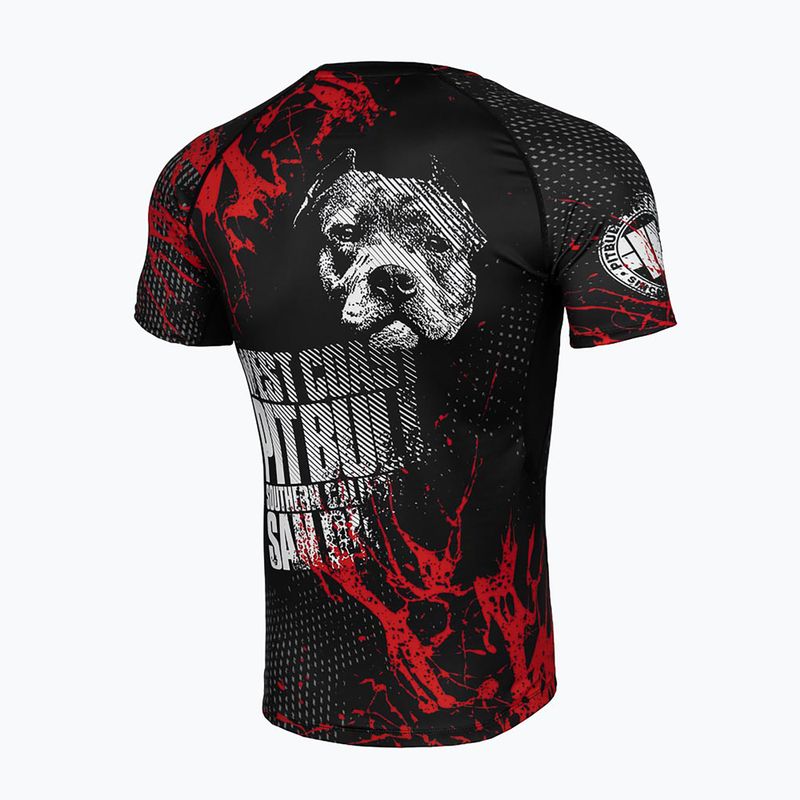 Pitbull West Coast Blood Dog 2 Rashguard nero da uomo 2