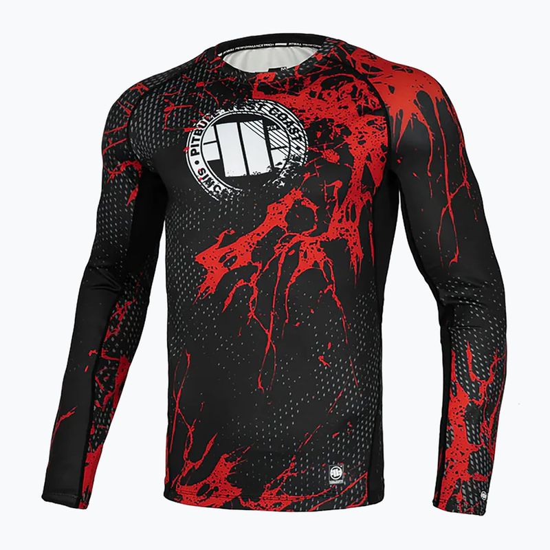 Rashguard Pitbull a maniche lunghe da uomo Blood Dog II nero 7