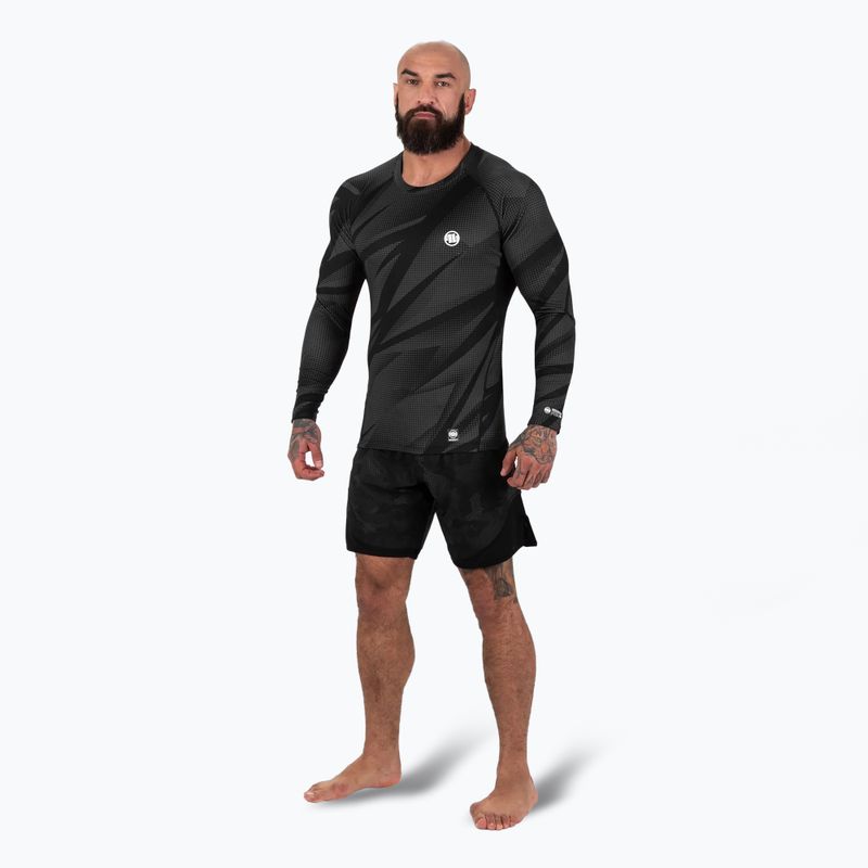 Pitbull Rashguard Dot Camo II a maniche lunghe da uomo, grigio 2