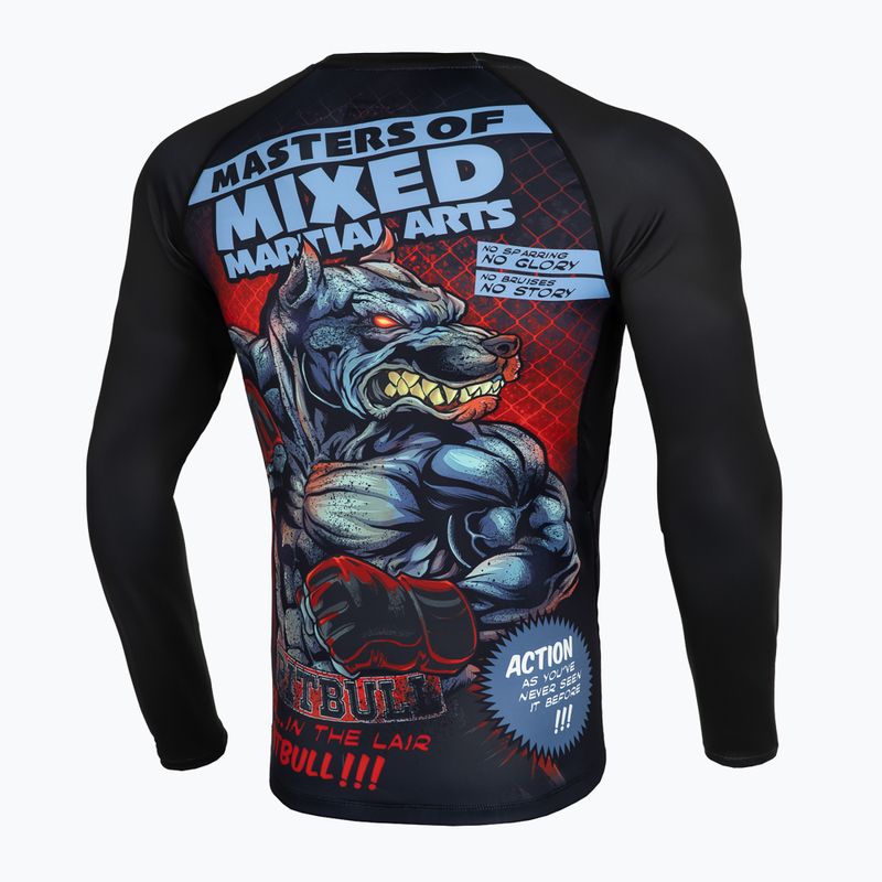 Pitbull West Coast Masters of MMA Hilltop, maglia a maniche lunghe da uomo, nero 2