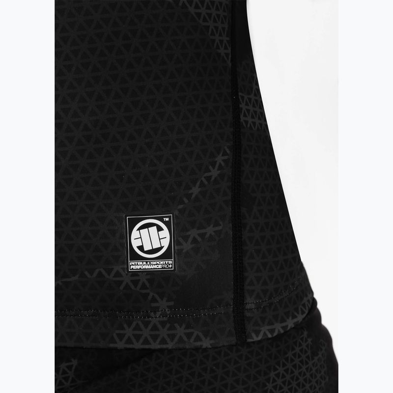 Pitbull West Coast Net Camo 2 Rashguard nero camo da uomo a maniche lunghe 7