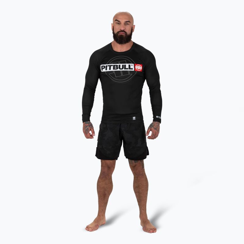 Pitbull uomo manica lunga Rashguard Hilltop Sports nero 2