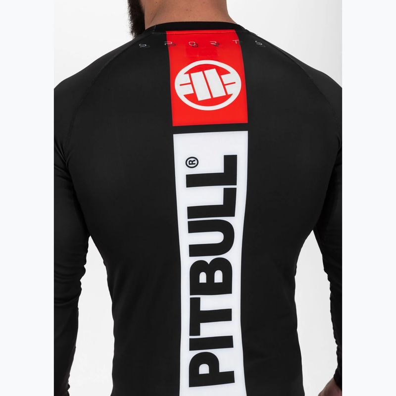 Pitbull uomo manica lunga Rashguard Hilltop Sports nero 5