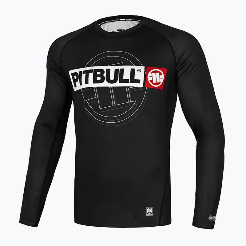 Pitbull uomo manica lunga Rashguard Hilltop Sports nero 8