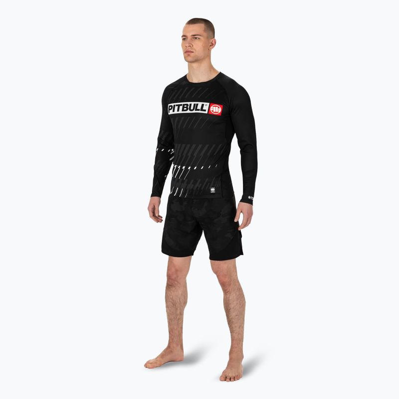 Rashguard Pitbull a maniche lunghe da uomo Street Dog nero 2