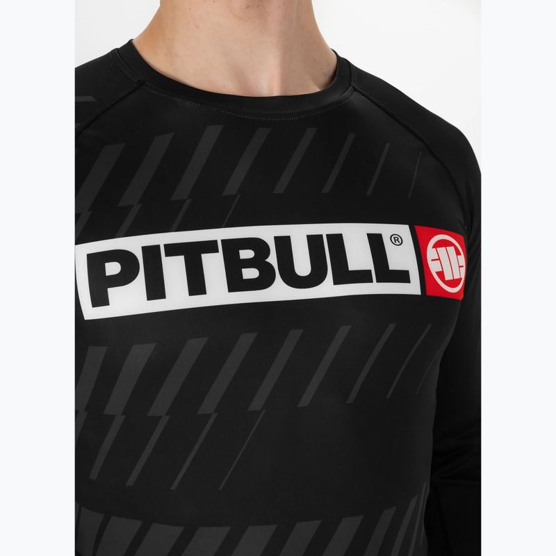 Rashguard Pitbull a maniche lunghe da uomo Street Dog nero 4