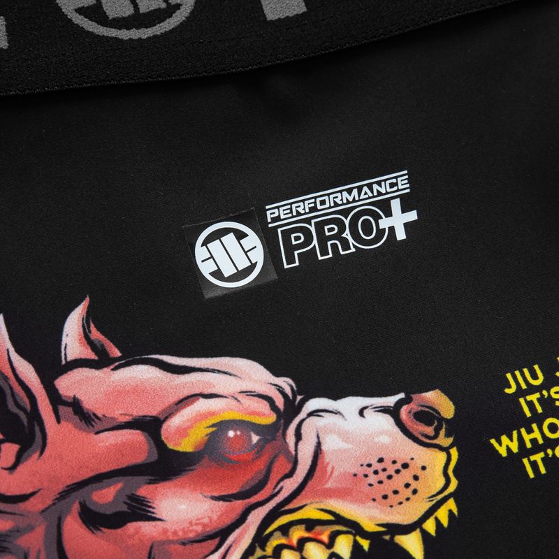 Pitbull West Coast Masters of BJJ Hilltop pantaloncini a compressione da uomo neri 3