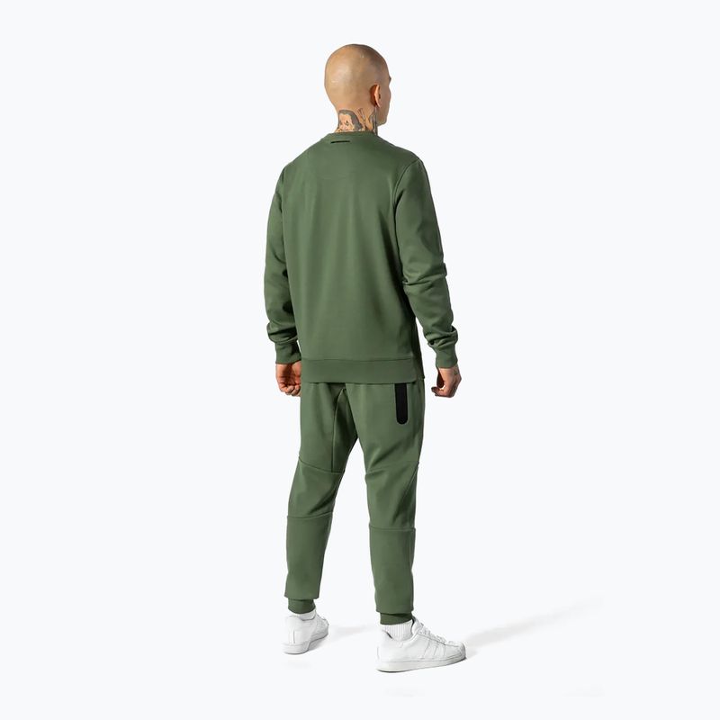 Felpa uomo Pitbull West Coast Beyer girocollo oliva 4