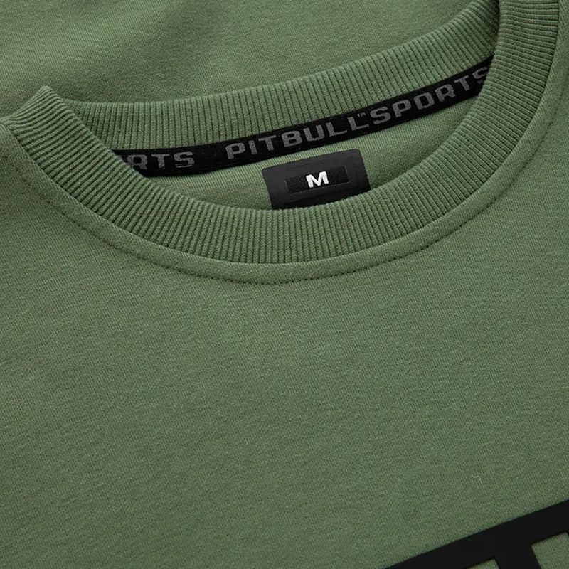 Felpa uomo Pitbull West Coast Beyer girocollo oliva 8