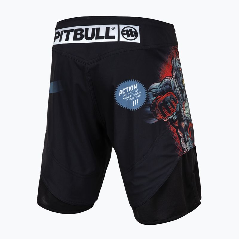 Pantaloncini da grappling da uomo Pitbull West Coast Grappling 1 Masters of MMA Hilltop nero 2