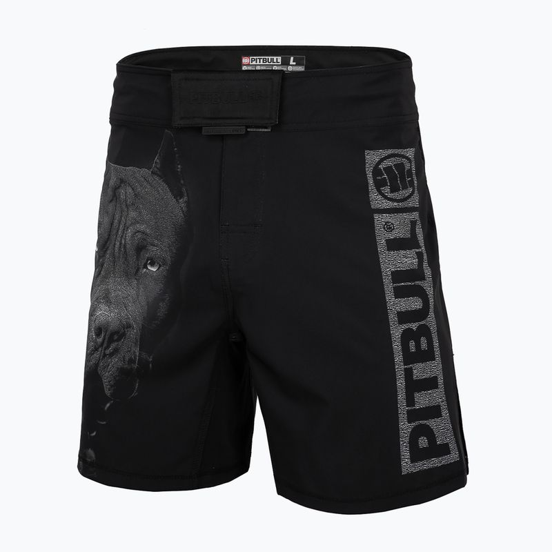 Pantaloncini da grappling Pitbull West Coast da uomo Grappling 3 Born in 1989 nero